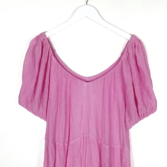 Pink Off-Shoulder Dress - Picture 2 of 2